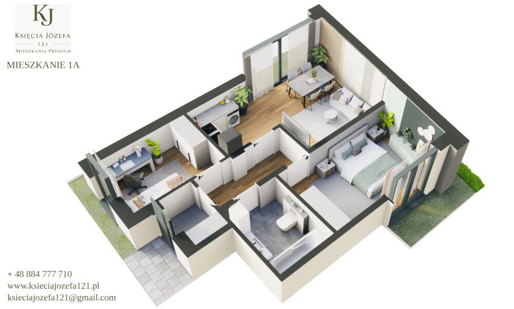 Apartament 1A — widok 2