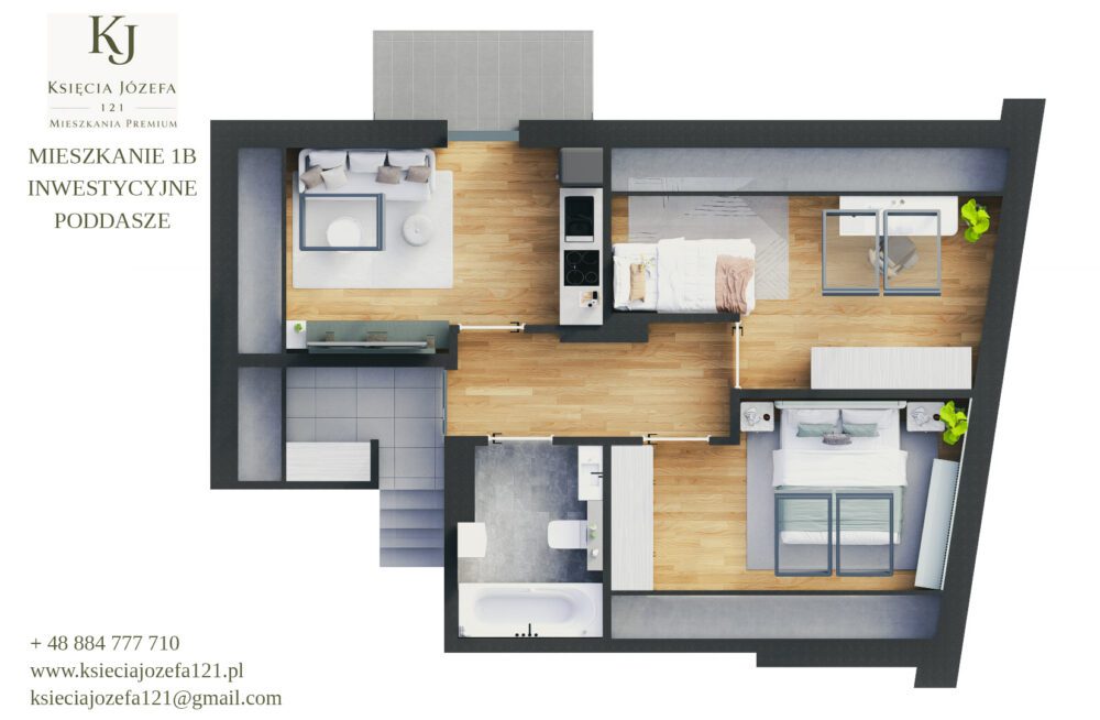 Apartament 1B — poddasze inwestycyjne